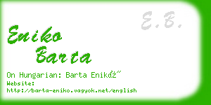 eniko barta business card